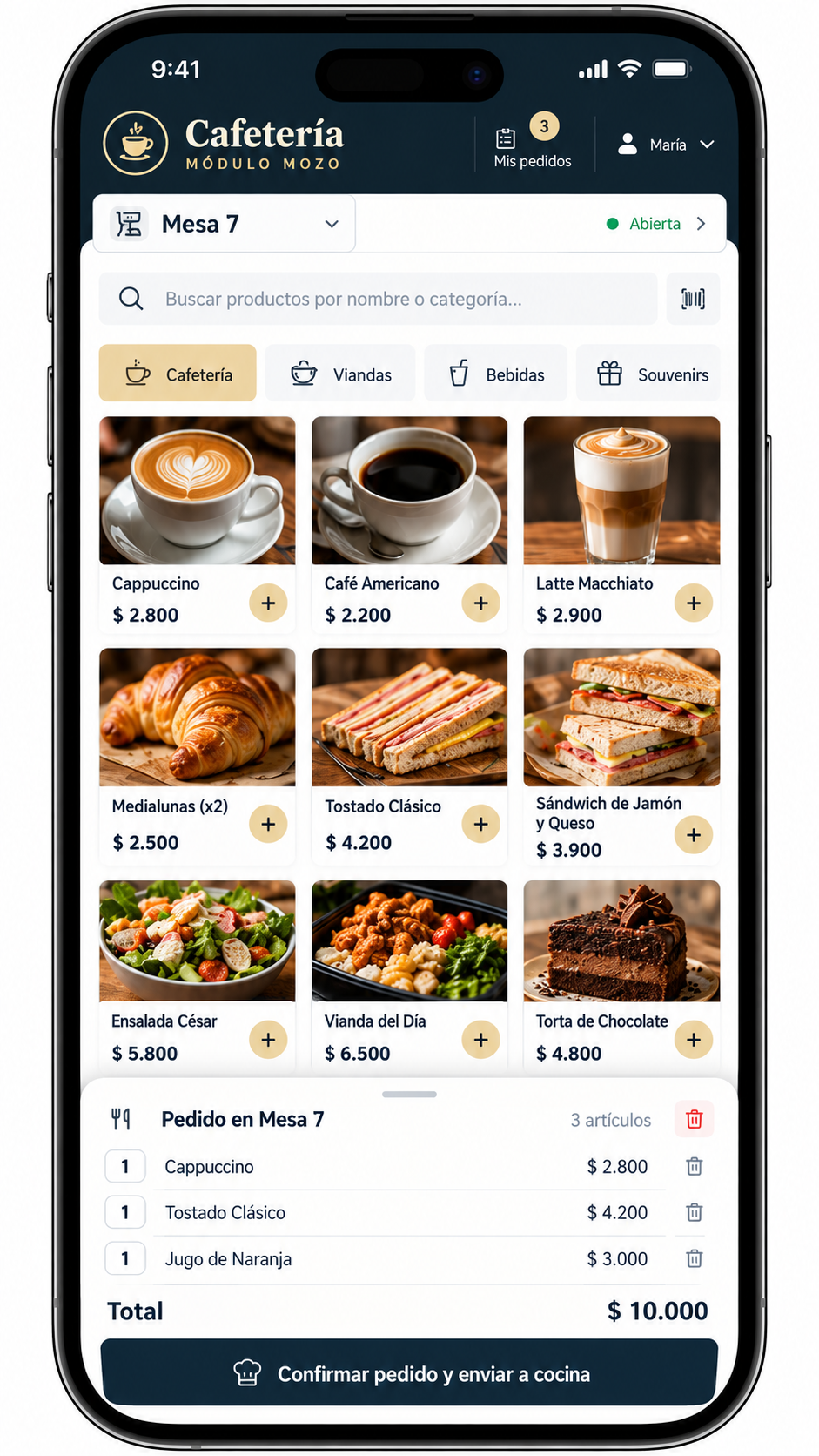 Captura de Cafetería POS