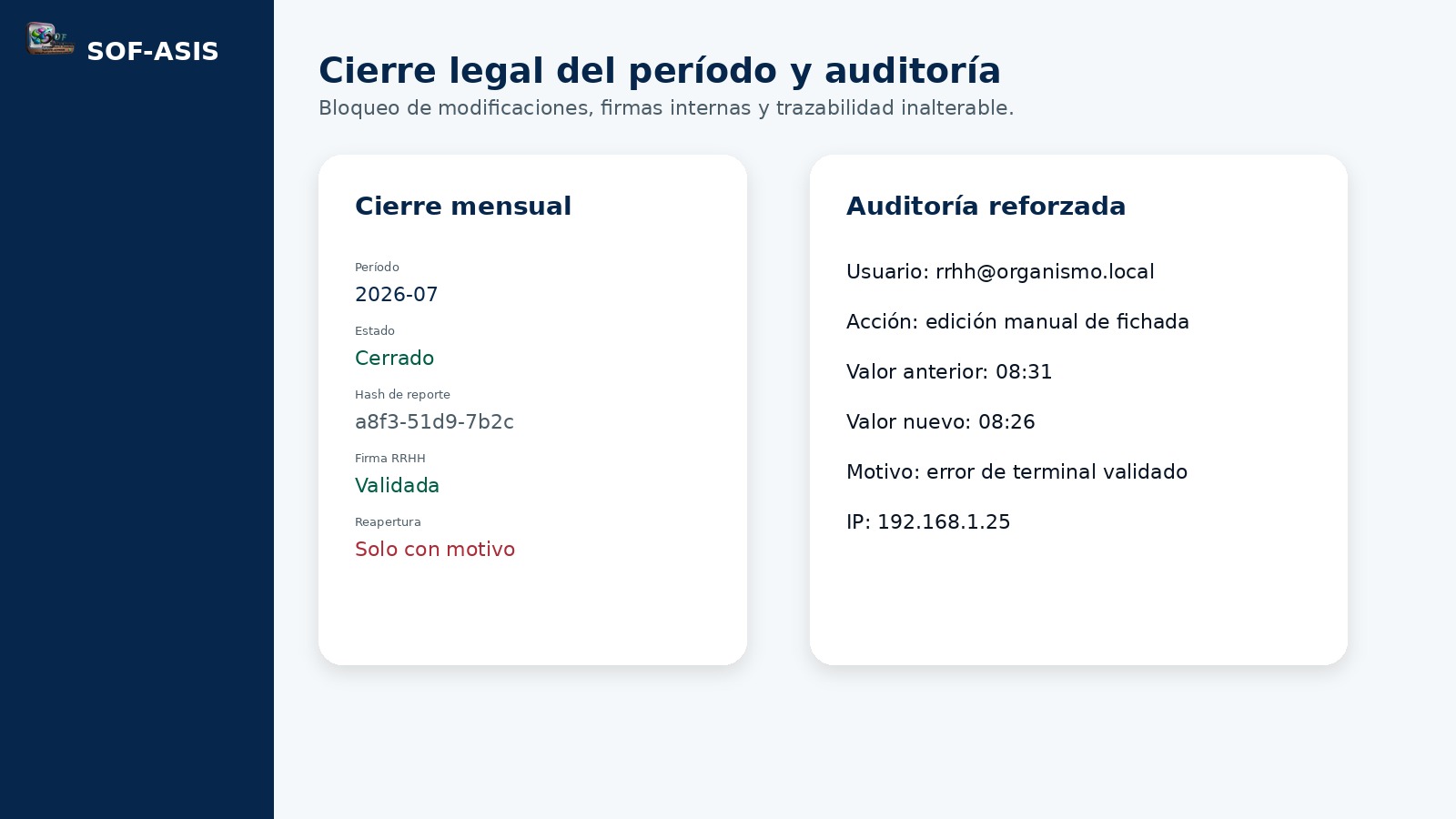 Captura 4 de Sistema de Asistencia y RRHH