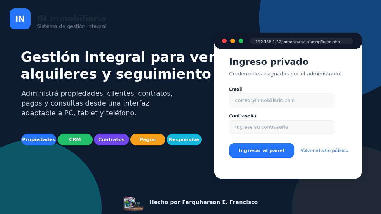 Captura 2 de Sistema Inmobiliario