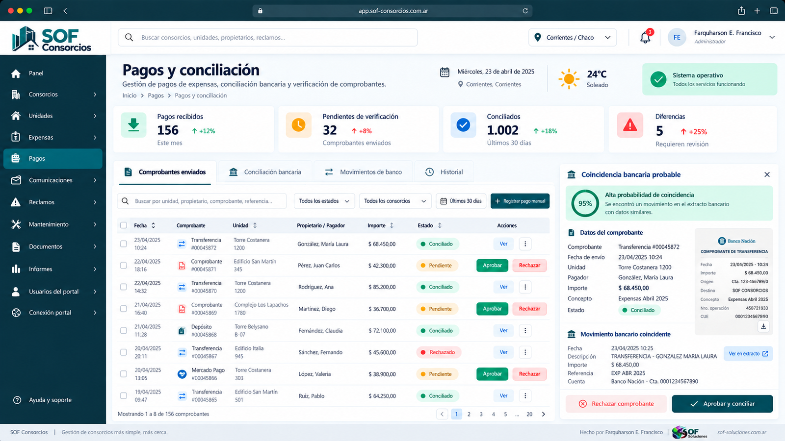 Captura de SOF Consorcios